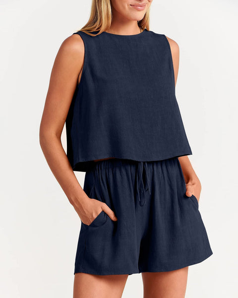 KADIN EB548 T-SHIRT - SHORT SET
