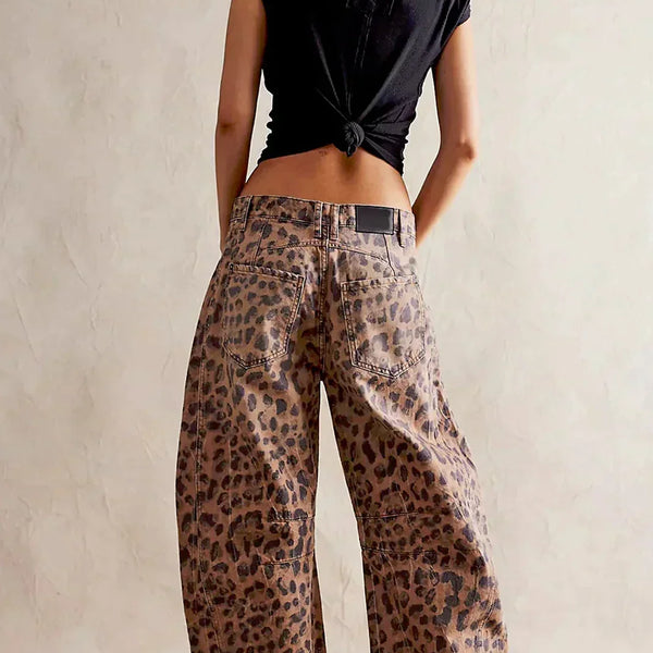 KADIN EBS46 LEOPAR  PANTOLON