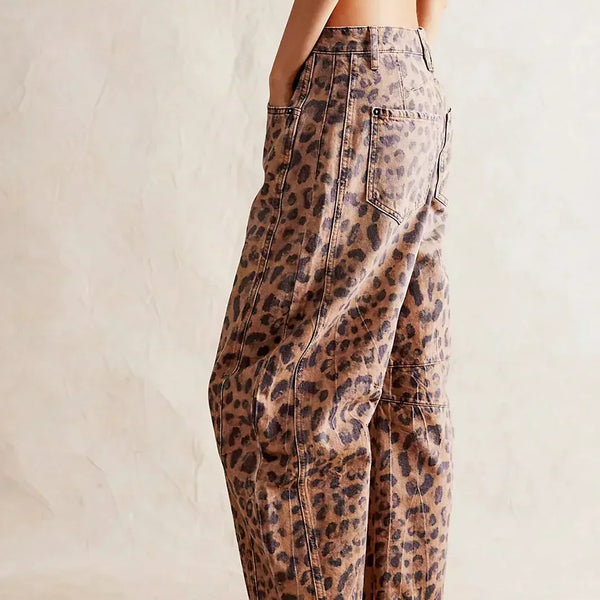 KADIN EBS46 LEOPAR  PANTOLON