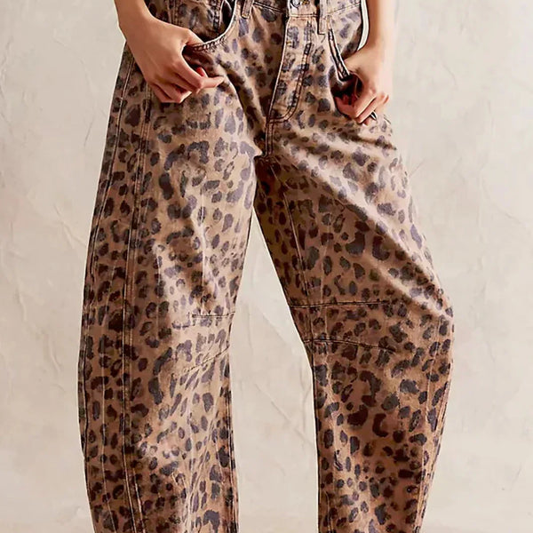 KADIN EBS46 LEOPAR  PANTOLON