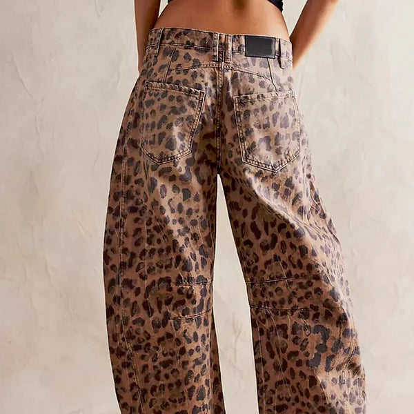 KADIN EBS46 LEOPAR  PANTOLON