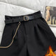  Black [velvet] + belt