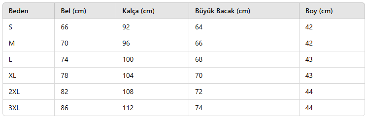 KADIN EB689 SHORT