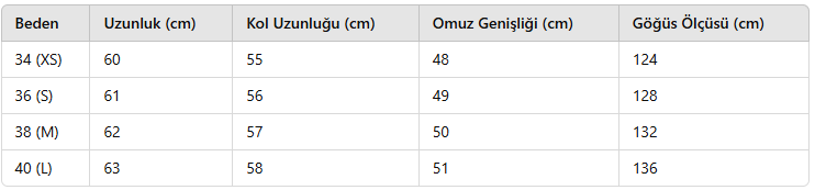 KADIN EB647 PAYETLİ CEKET